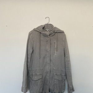 James Perse Linen Field Utility Jacket
